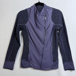 Lululemon Emerge Renewed Jacket Nightfall Purple Jacquard Space Dye Women's 6